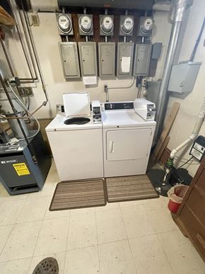Fargo apartment for rent - the laundry room is clean and ready for us to use