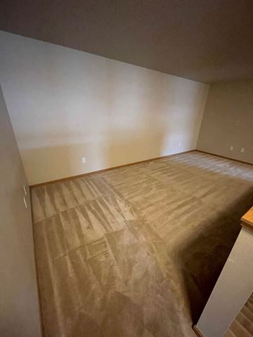 Fargo apartment for rent - the living room is ready to be carpeted and remodeled