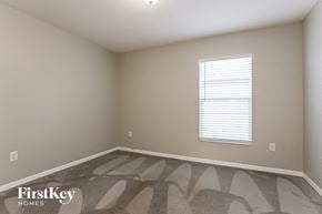 Land O Lakes house for rent - a bedroom with a window and a carpeted floor