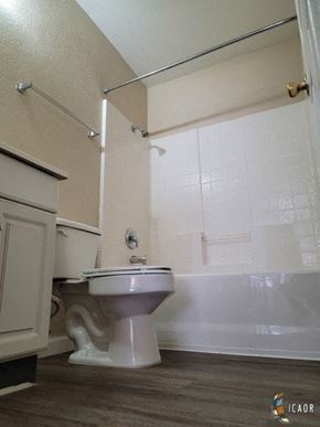 El Centro apartment for rent - a bathroom with a toilet and a bath tub