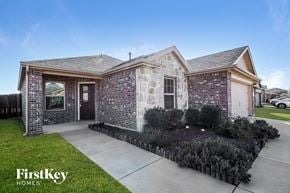 Princeton house for rent - A brick house with a black front door and a small front yard.