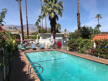 Cathedral City apartment for rent - the pool at the desert palace hotel in palm springs