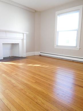 Allston apartment for rent - Large Living Roommate with Hardwood Floors and Decorative Fireplace