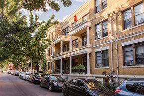 Brighton apartment for rent - Street View of Carol Ave Apartments with Balconies