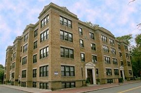 Cambridge apartment for rent - a large brick building on the side of a street