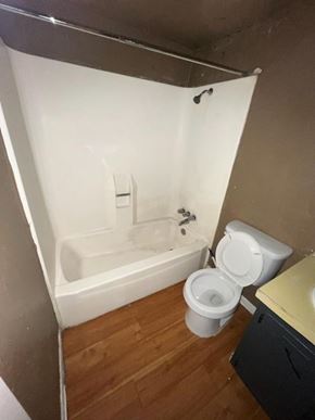 Killeen apartment for rent - a bathroom with a toilet and a tub and a sink