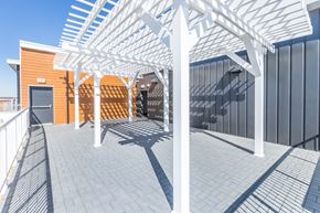 South Sioux City apartment for rent - a view of the pergola on the roof of a building