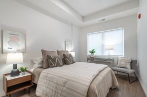St. Thomas apartment for rent - a bedroom with a large bed and a window