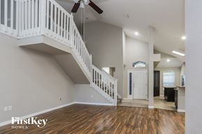 Valrico house for rent - the foyer and living room of an open floor plan