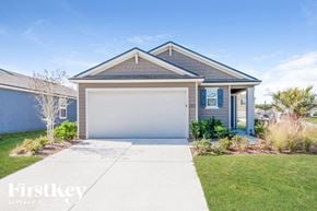 Jacksonville house for rent - A house with a garage is shown in the image.