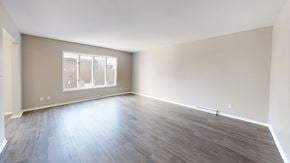 Crown Point apartment for rent - an empty living room with wood floors and a window