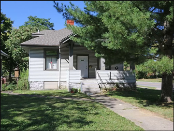 Cincinnati house for rent - a small white house with a tree in front of it