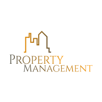 Harbor City apartment for rent - a logo for property management with a city skyline