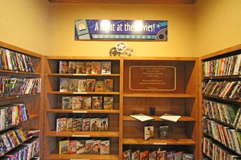 Movie theater and dvd library