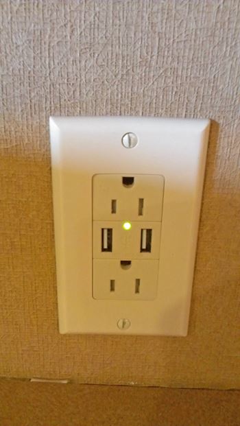 Built-in usb charging outlets