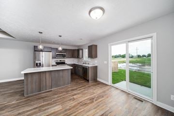 Fremont apartment for rent - A kitchen with a wooden floor and a white ceiling.