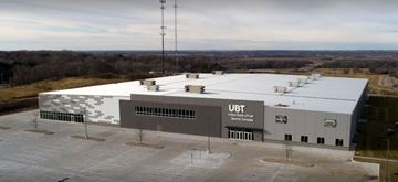 Elkhorn apartment for rent - an aerial view of a building with a large roof