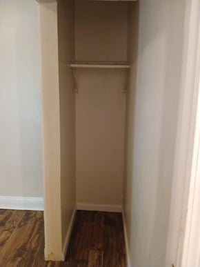 Louisville apartment for rent - the closet in the corner of the room is empty