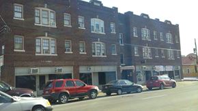Louisville apartment for rent - an old brick building on a city street