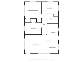 Hattiesburg house for rent - A floor plan of a house with labeled rooms.
