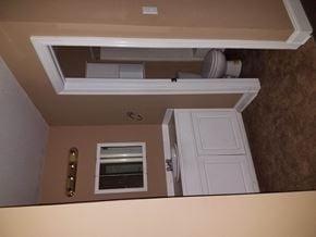 Purvis apartment for rent - the view from the top of the stairs looking into the living room