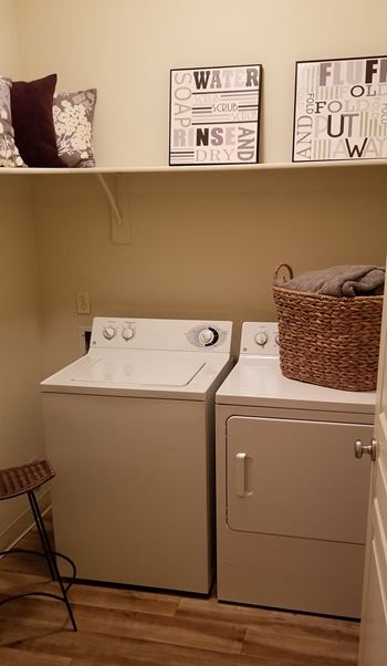Full size washer/dryer included