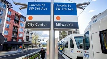 Max light rail right out front!