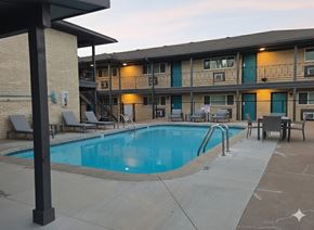 Tulsa apartment for rent - A swimming pool in a residential area.