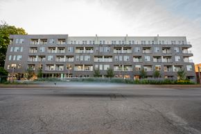 St. Louis apartment for rent - You are viewing the outside of the front of the  building  at Grand Flats, St. Louis, Missouri
