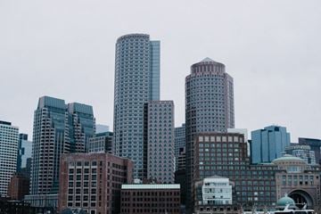 Winnipeg apartment for rent - the skyline of a city with tall buildings and skyscrapers
