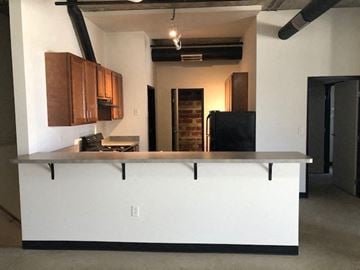 Cleveland apartment for rent - a kitchen with a counter top in a room