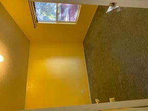 Garden Valley house for rent - a bathroom with a window and a mirror