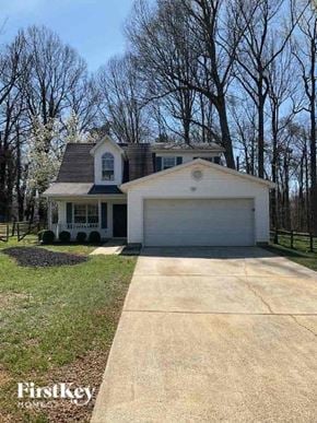 Huntersville house for rent - A two-story house with a garage is for sale.