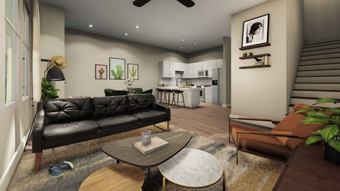 Floor plan for 3 beds, 2.5 baths, 1356 sqft