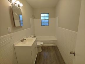 Bessemer house for rent - a bathroom with a sink toilet and a bath tub