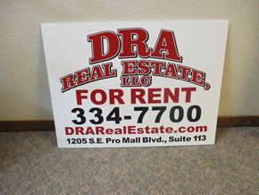 Pullman apartment for rent - a sign for a real estate listing for rent
