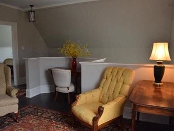 New Glasgow apartment for rent - a living room with two chairs and a table