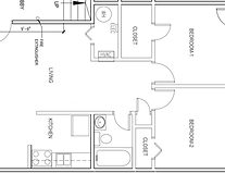 Greensboro apartment for rent - schematic diagram of a floor plan of a house