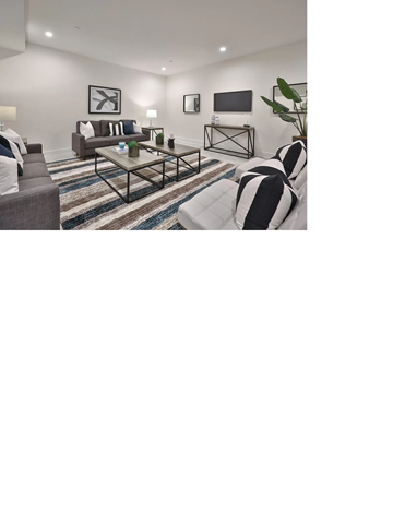 Philadelphia apartment for rent - a living room with a couch and a tv