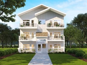 Winnipeg apartment for rent - a rendering of a three story with balconies