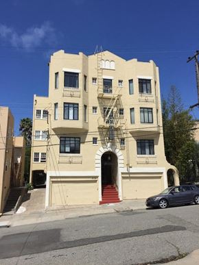 Oakland apartment for rent - a building with a car parked in front of it