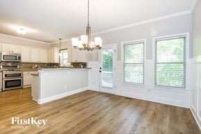 Adairsville house for rent - the kitchen and dining room of an open floor plan