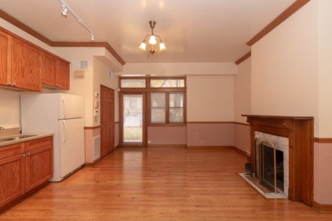 Floor plan for 1 bed, 1 bath