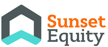 Los Angeles house for rent - the logo for sunset equity with the sunset equity logo