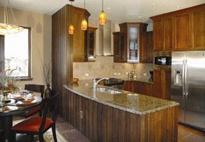 Manitou Springs apartment for rent - a kitchen with a granite counter top