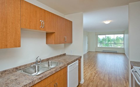 Floor plan for 1 bed, 1 bath, 939 sqft
