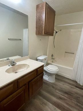 Georgetown apartment for rent - a bathroom with a sink toilet and a mirror