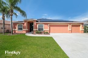 Riverview house for rent - A house with a palm tree in front of it.