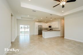 Cape Coral house for rent - the kitchen and living room are spacious and open to the backyard