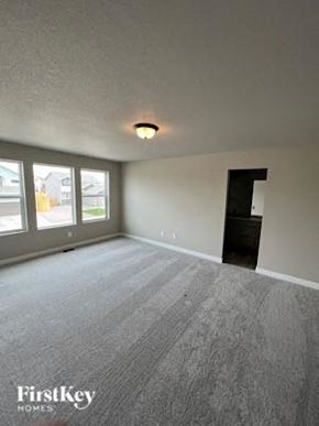 Colorado Springs house for rent - an empty living room with a light on the ceiling